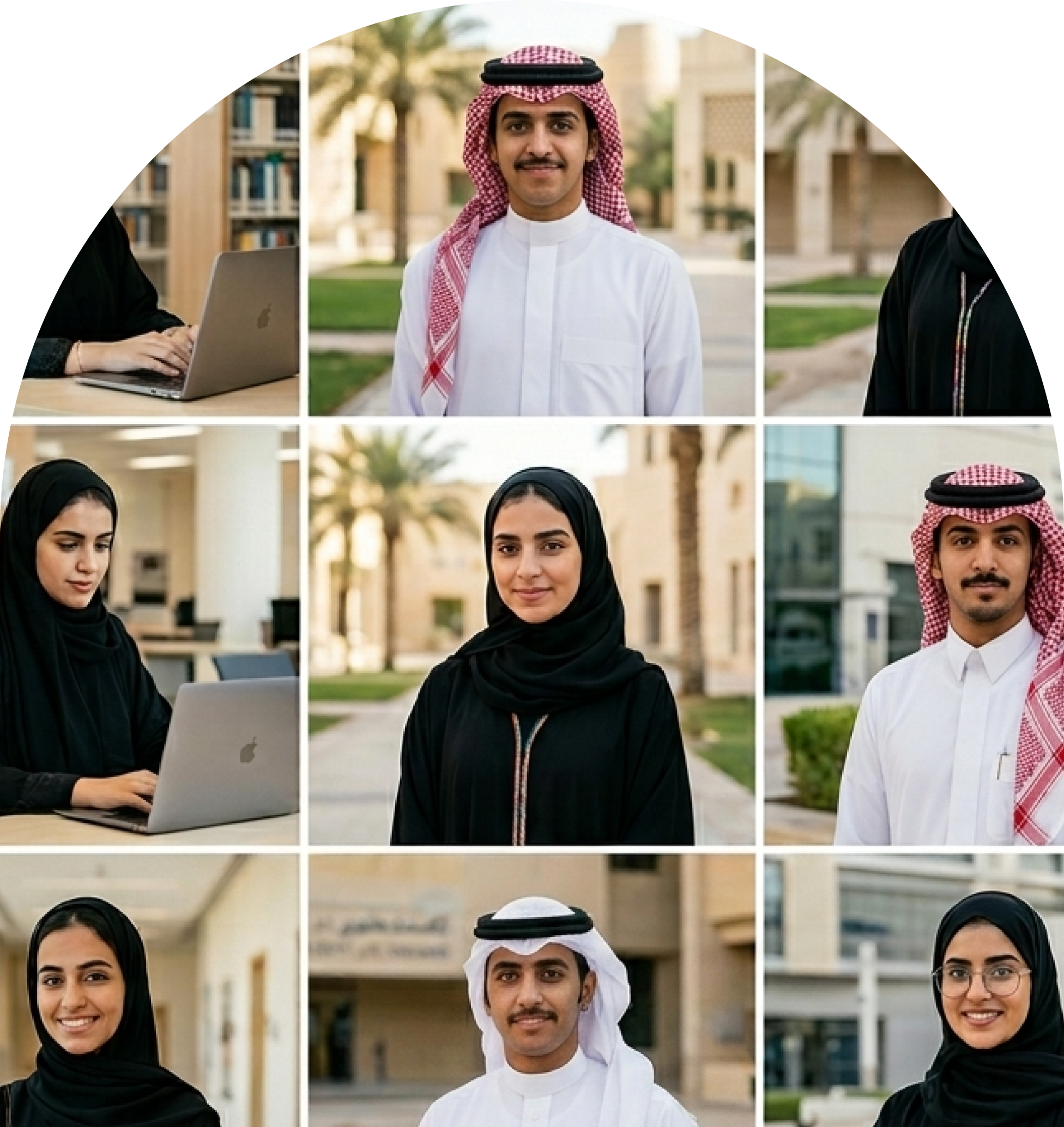 طلاب يستخدمون منصة نبذة في بيئات تعليمية مختلفة